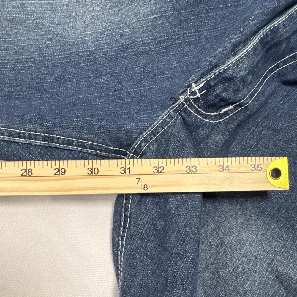 Blue Tab Men's Blue Medium Wash Denim Jeans Straight Regular Fit 5-Pocket